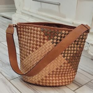 Woven Genuine Leather Bag